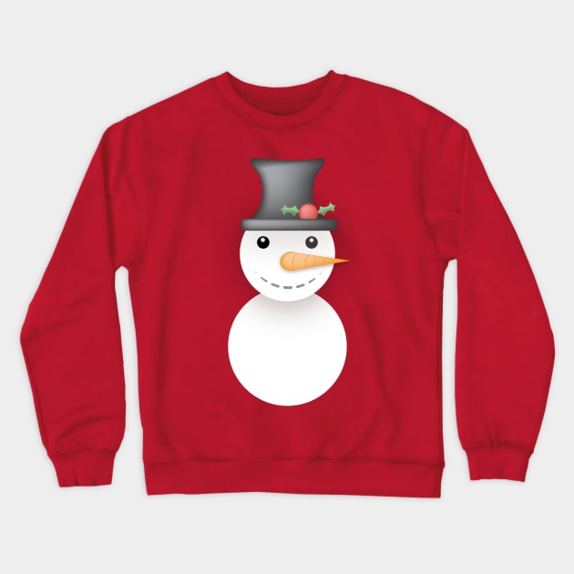 Snowman Crewneck Sweatshirt by MJG Design